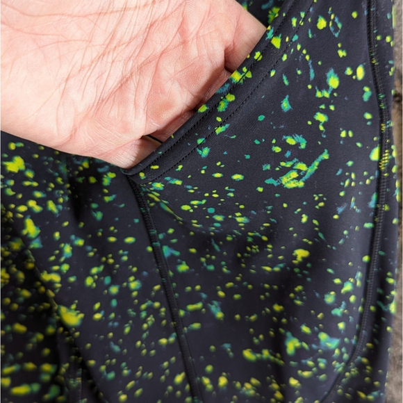 Lululemon Base Pace High Rise Crop 23" Sparks Fly Multi Sz 6 High Waist Nulux - Picture 13 of 14
